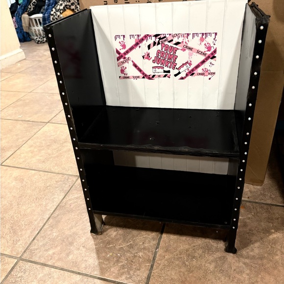Black vanity Shelf Unit